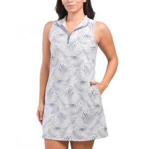 NEW Tommy Bahama Aubrey IslandZone Dress tropical palm print